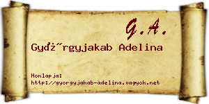Györgyjakab Adelina névjegykártya